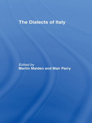cover image of The Dialects of Italy